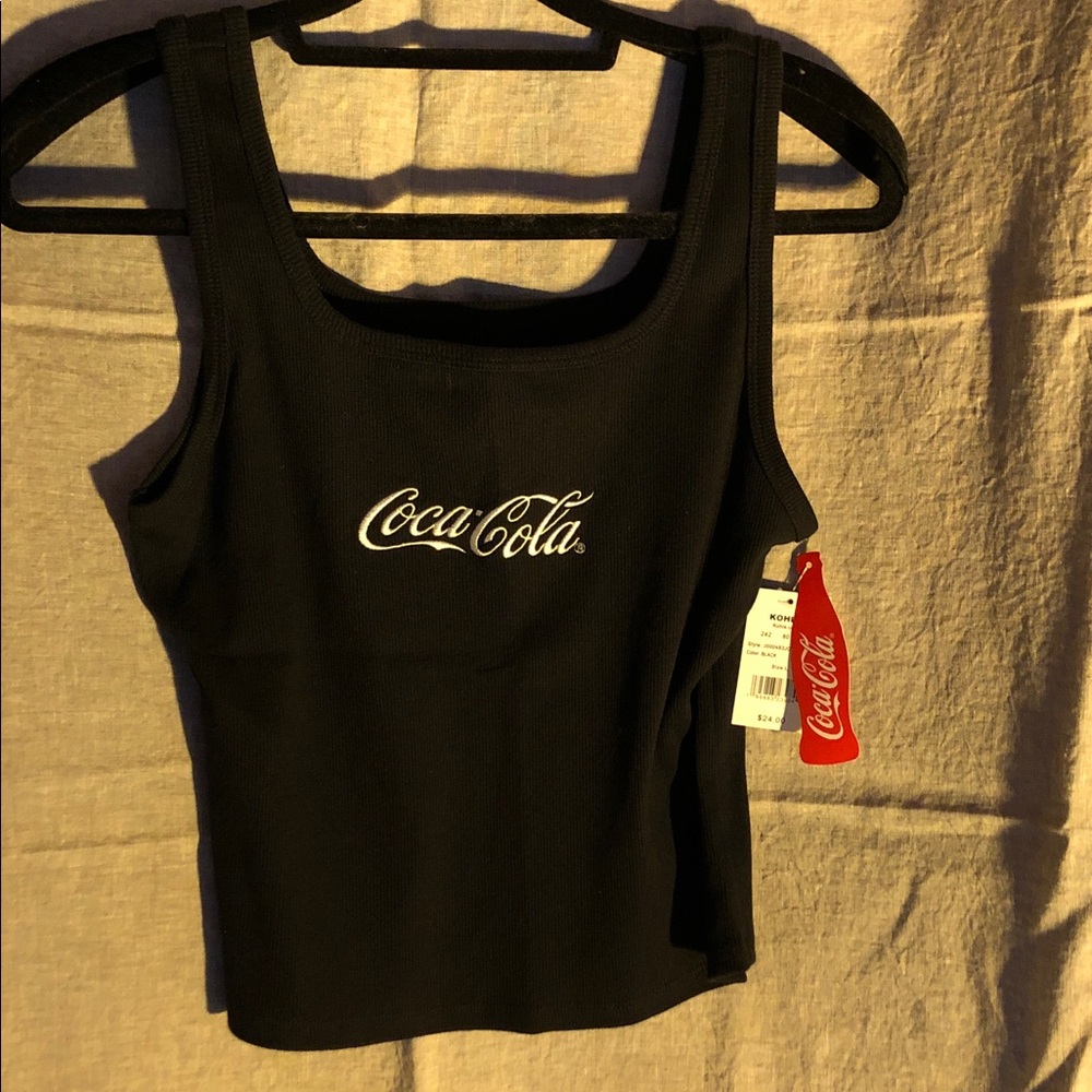 Coca Cola Women's Black Tank Top with Logo